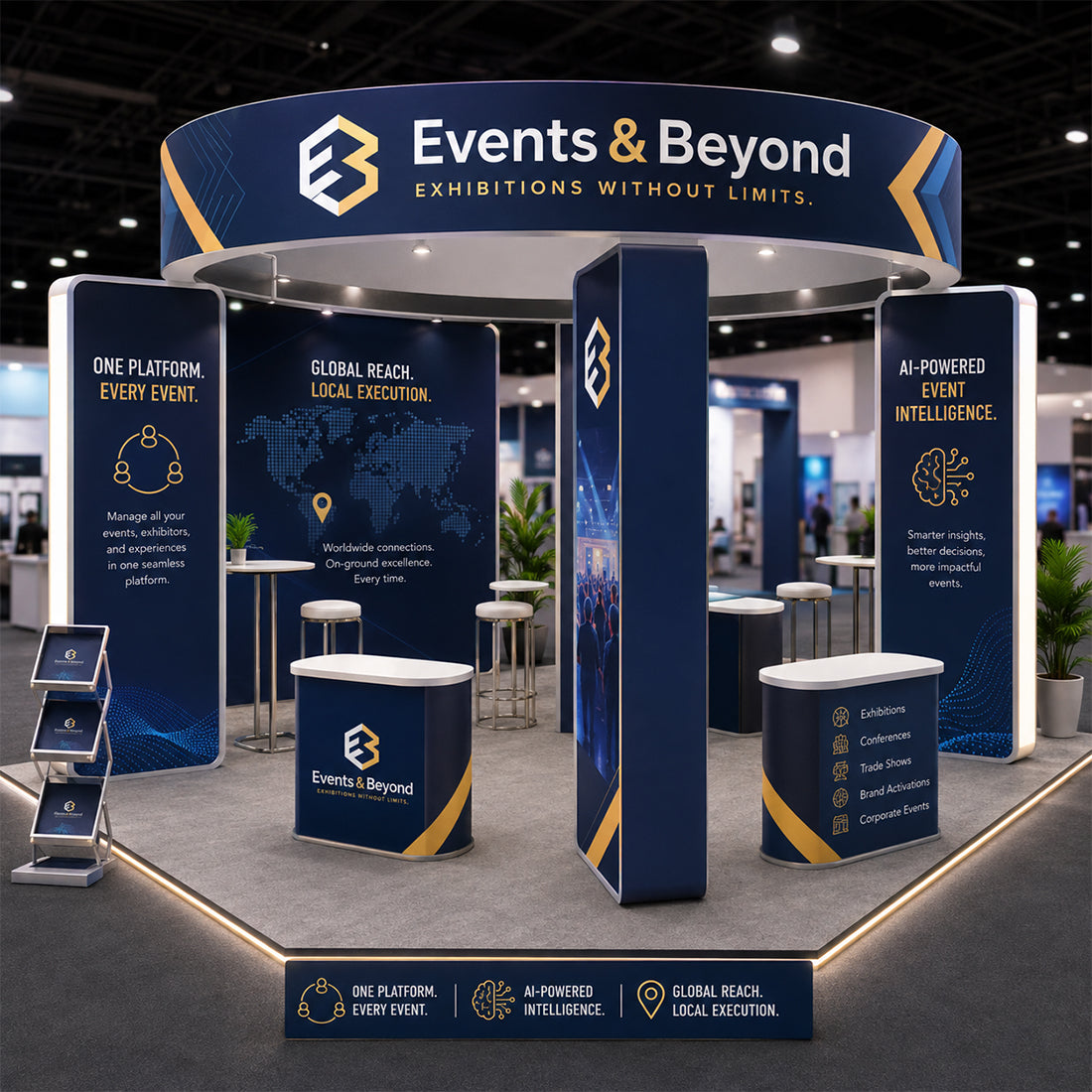 Modular Booth Kits 20ft x 20ft - Model 22