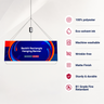 Banner colgante rectangular retroiluminado