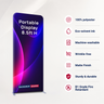 Portable 8.5ft High Fabric Exhibit Display