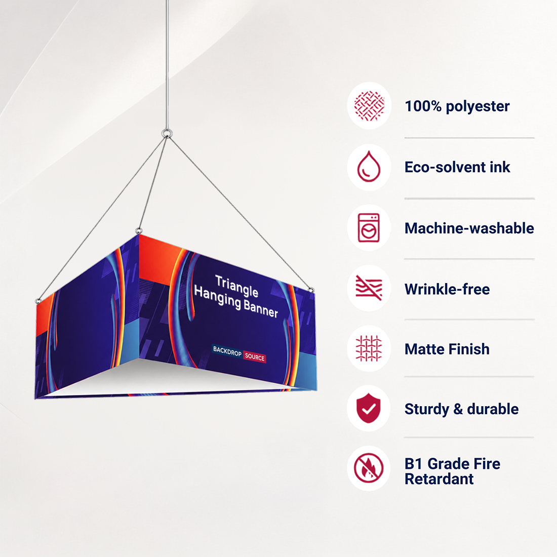 SkyTube Triangle Hanging Banner