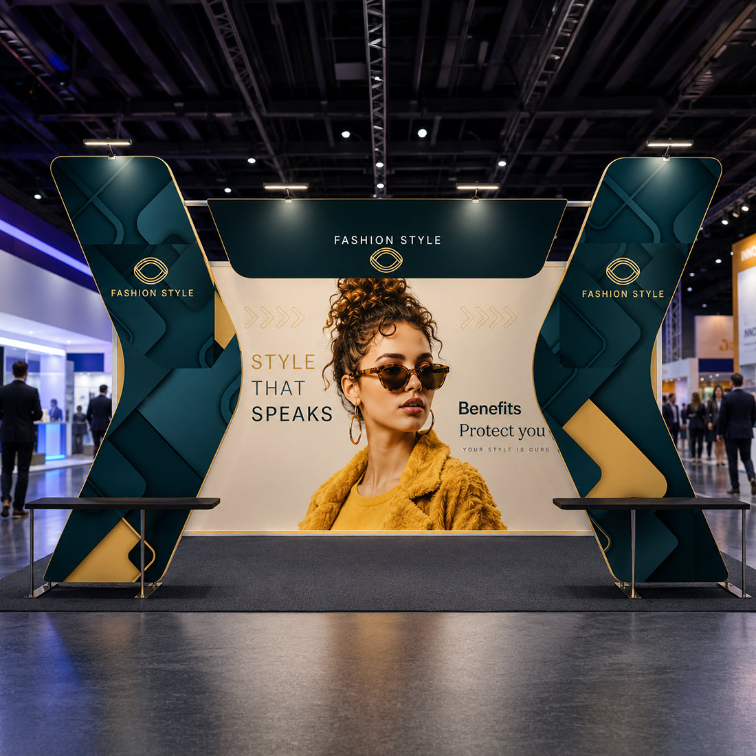 Portable Exhibit Display 20ft x 10ft - Model 17