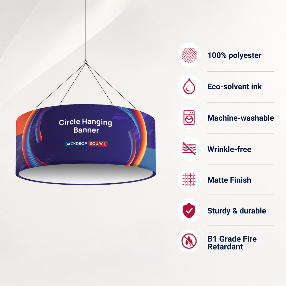 Sky Tube Circle Hanging Banner