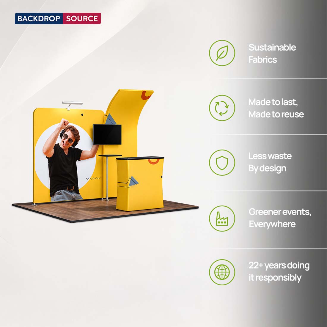 Portable Exhibit Display 10ft x 10ft - Model 6