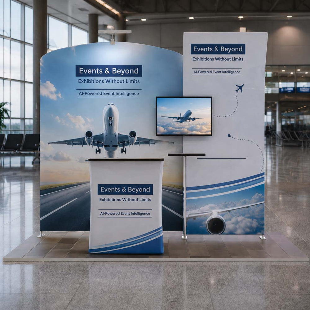 Portable Exhibit Display 10ft x 10ft - Model 8