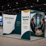 20ft Folding SEG Booth Kit with Arch & Corner Sidewall