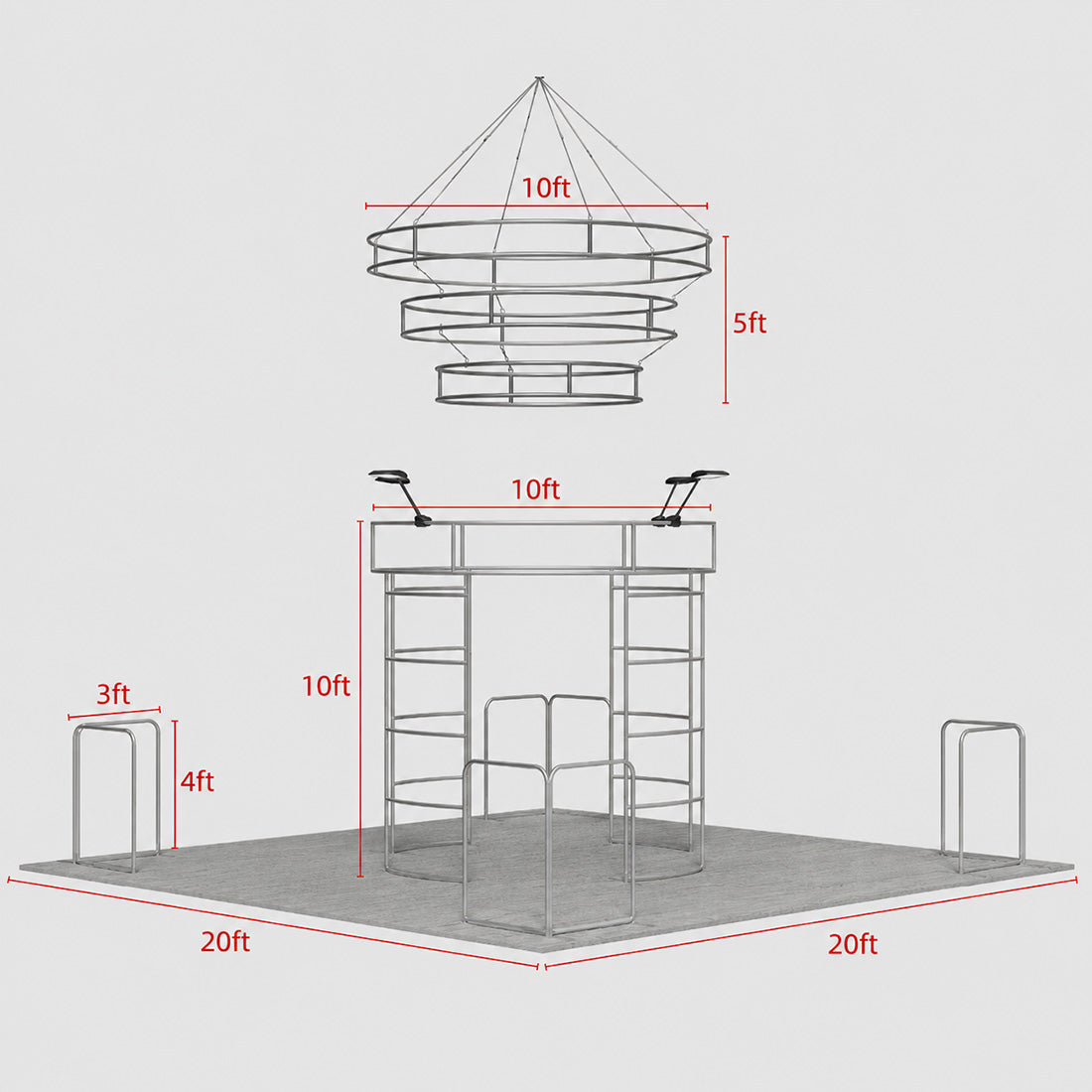 Modular Booth Kits 20ft x 20ft - Model 21