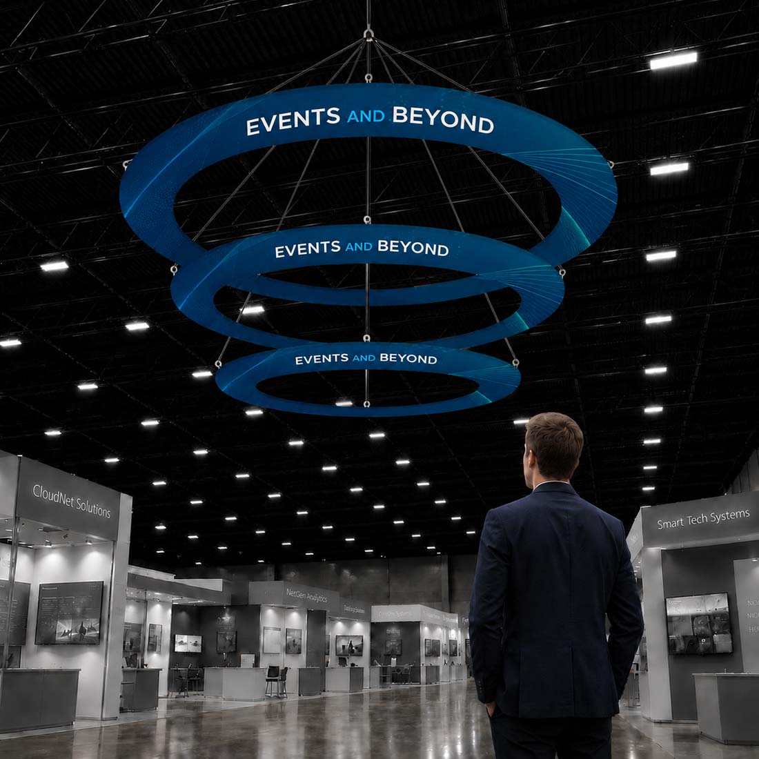 Tiered Ring Hanging Banner