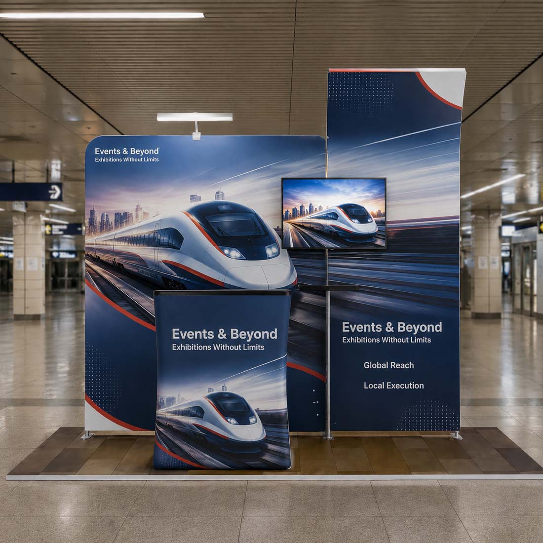 Portable Exhibit Display 10ft x 10ft - Model 6