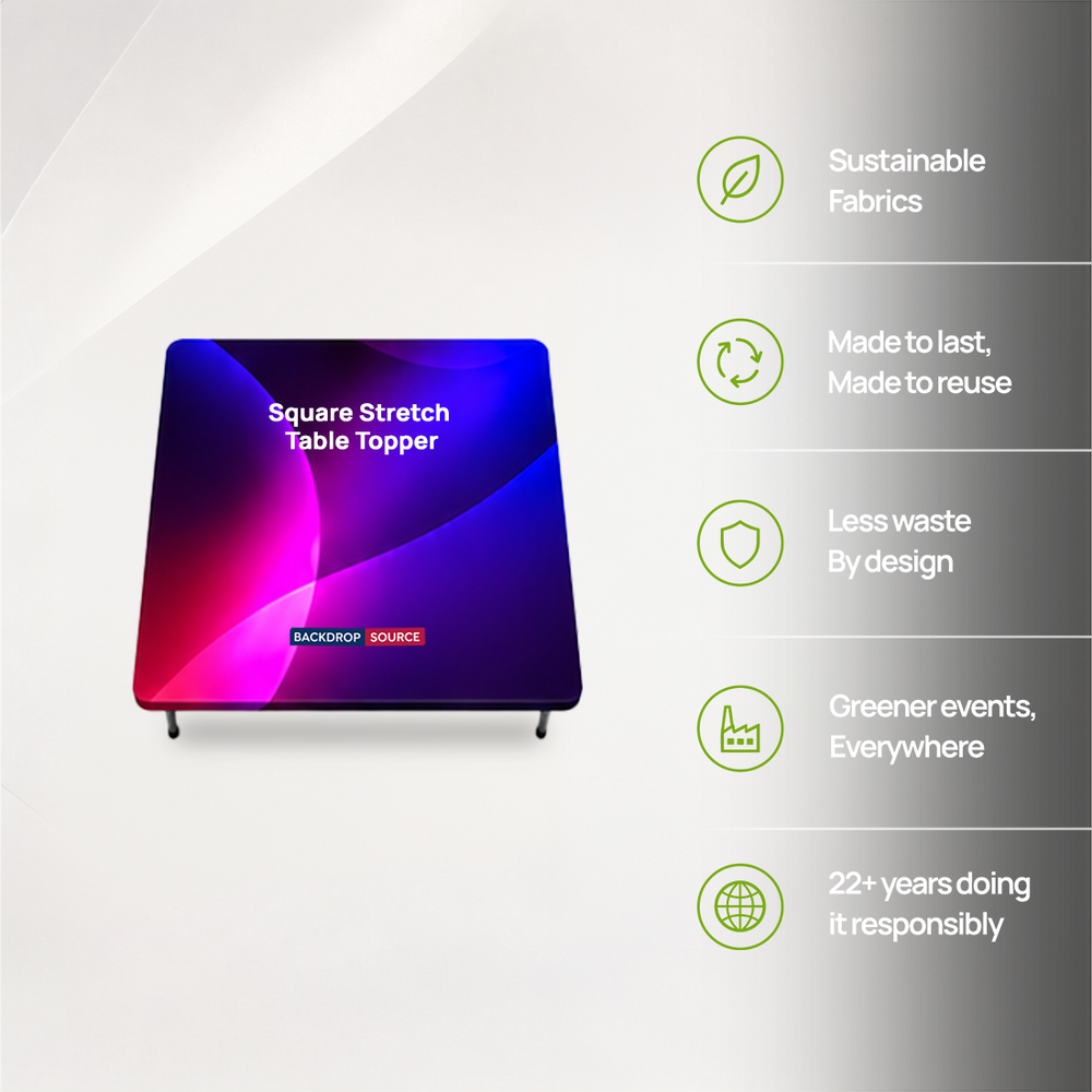 Square Stretch Table Topper