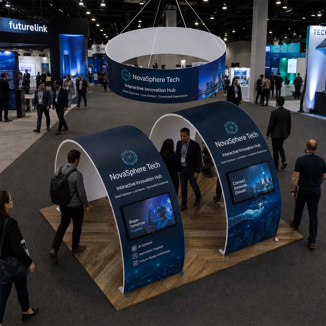 Portable Exhibit Display 10ft x 20ft - Model 9
