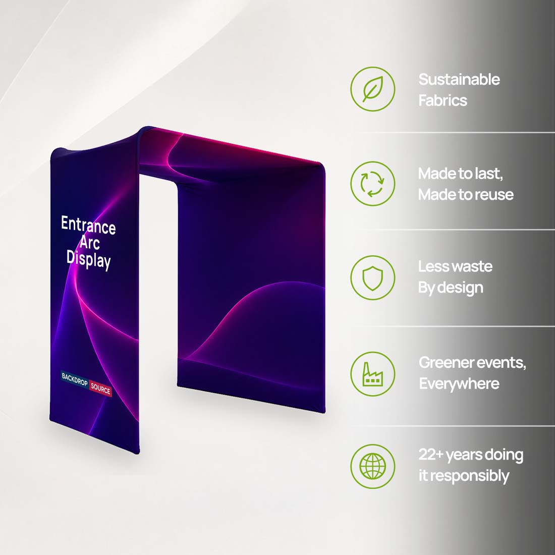 Entrance Arc Display Media Wall for Exhibition Booth