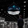 Sky Tube Hexagon Hanging Banner