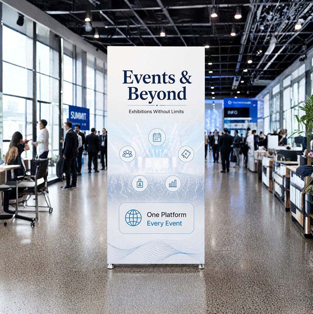 Portable Straight-Corner Fabric Exhibit Display