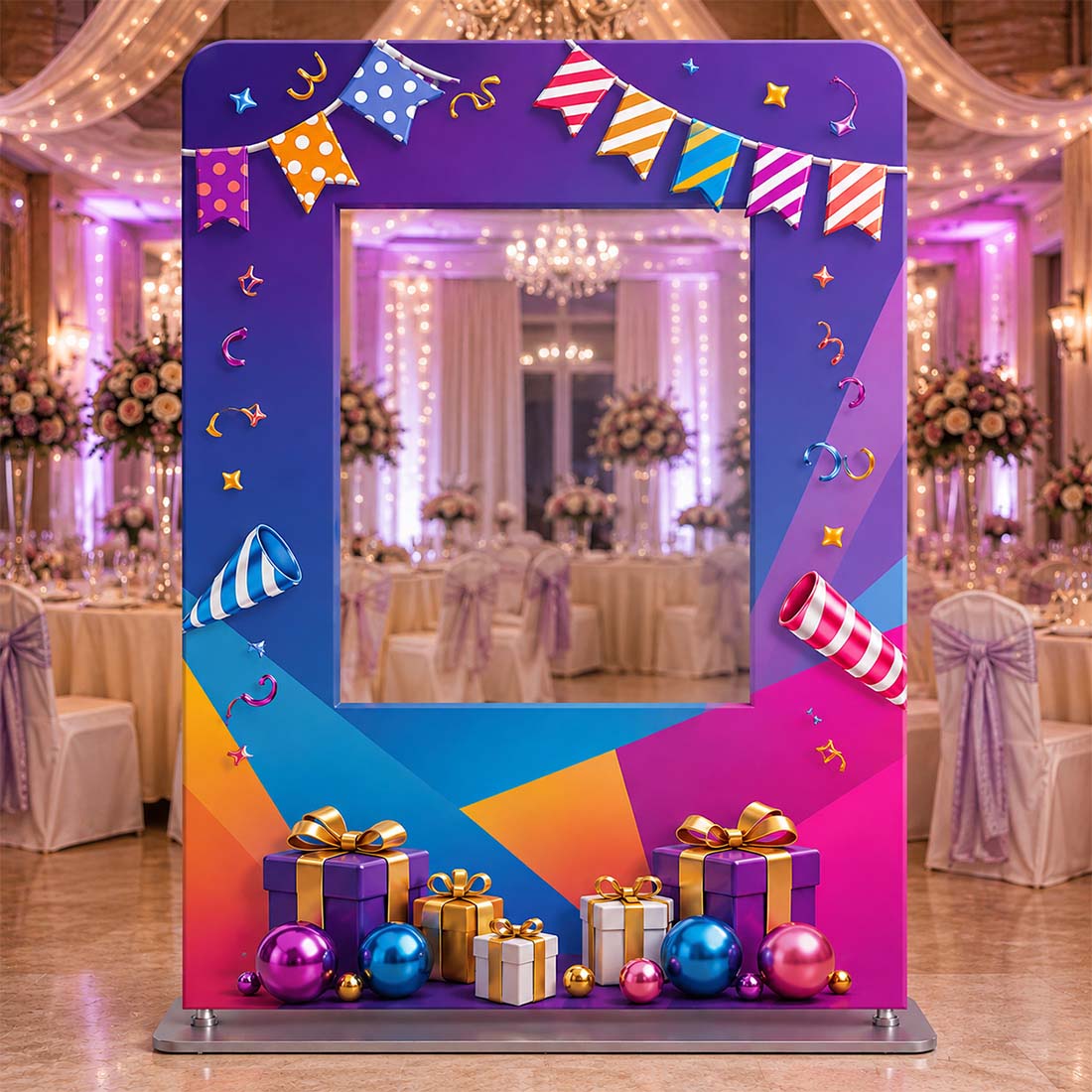 Marcos de fotos personalizados para selfies