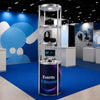 Exhibition Display Showcase with 4-Layer Shelves
