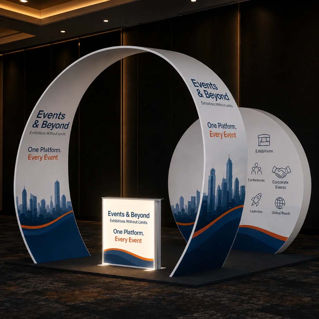 Portable Exhibit Display 10ft x 10ft - Model 34