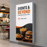 Wall-Mounted SEG Fabric display - 4" Depth