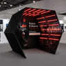 Hexagonal Fabric Vogue Booth Enclosure