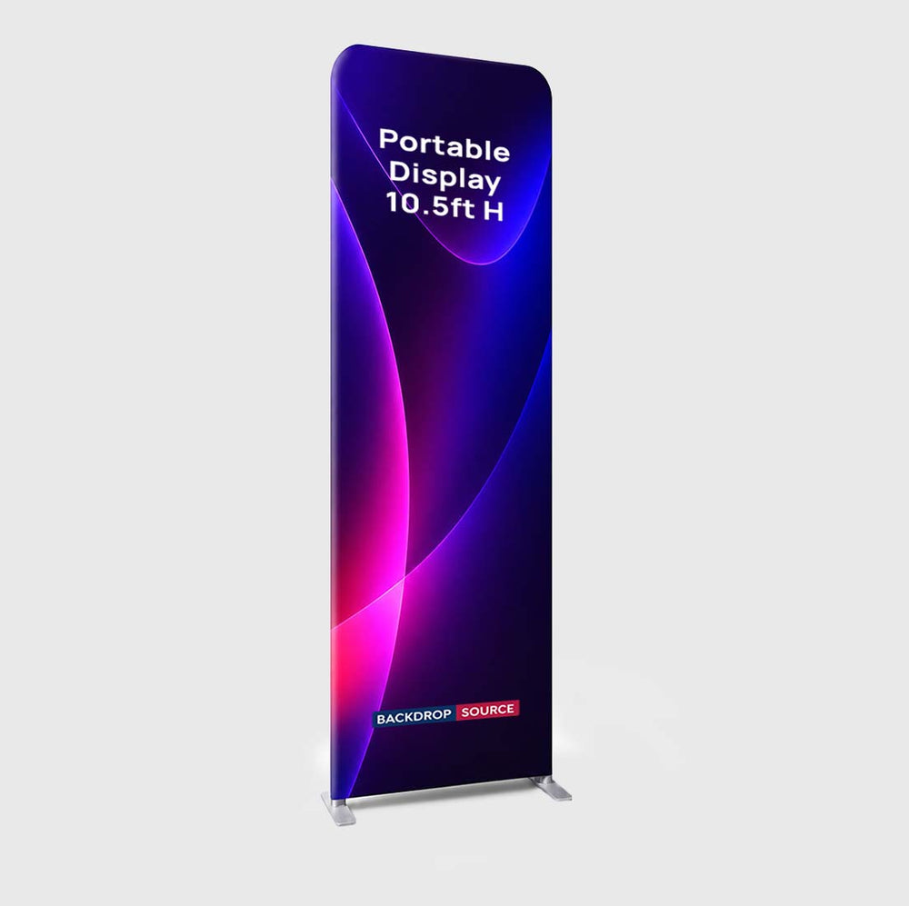 Portable 10.5ft High Fabric Exhibit Display