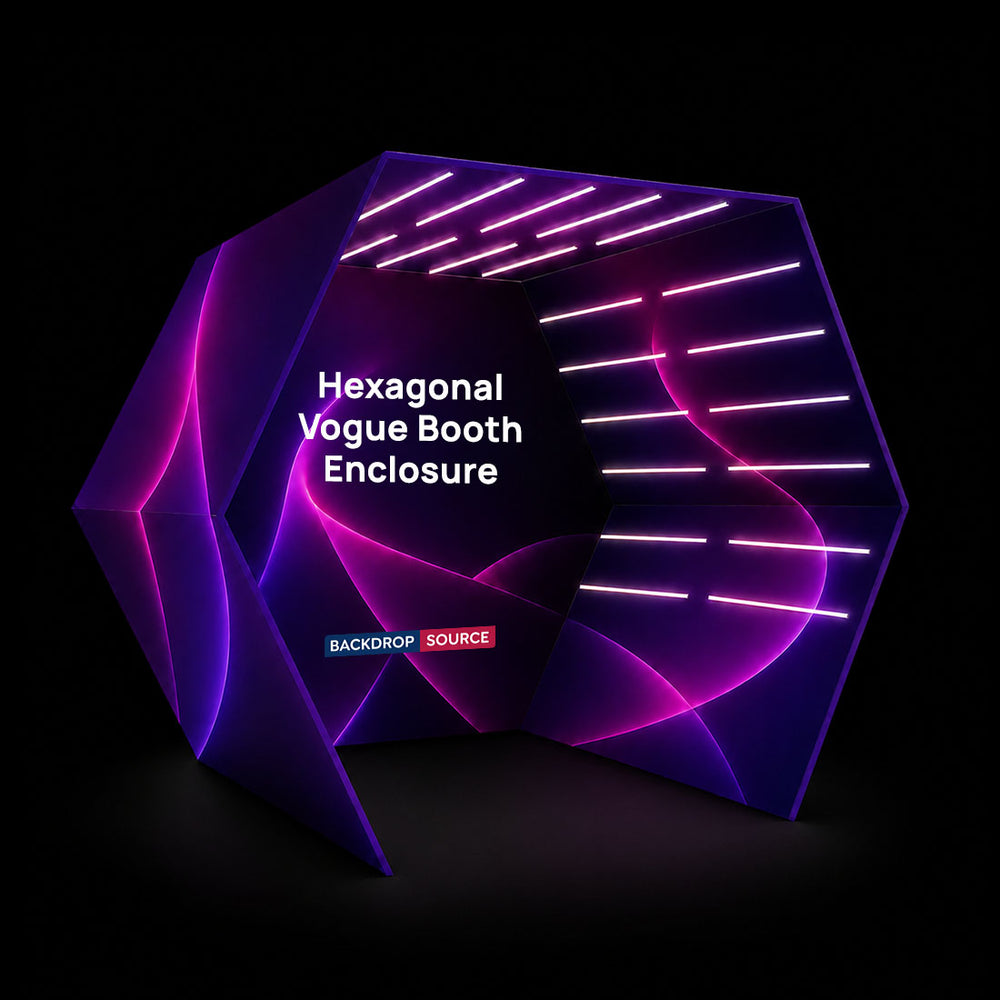 Recinto de stand de Vogue hexagonal