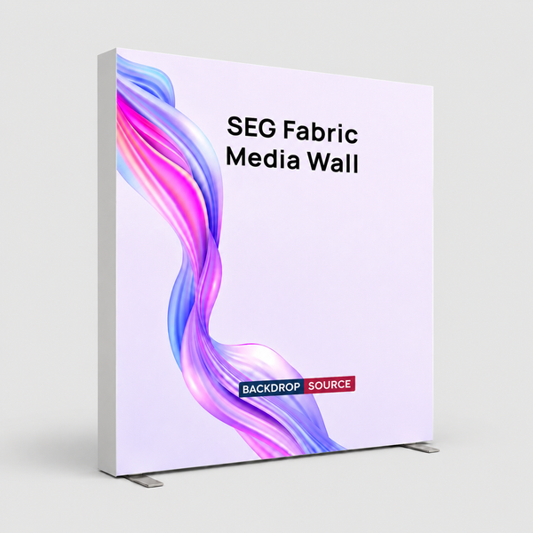 Pared multimedia de tela SEG: 7,9 pies x 8,2 pies