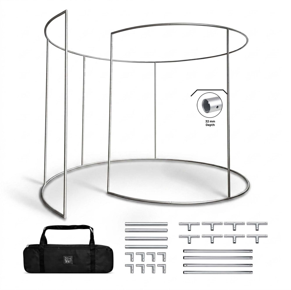 360° Custom Printed Fabric Exhibition Booth with LED Lights