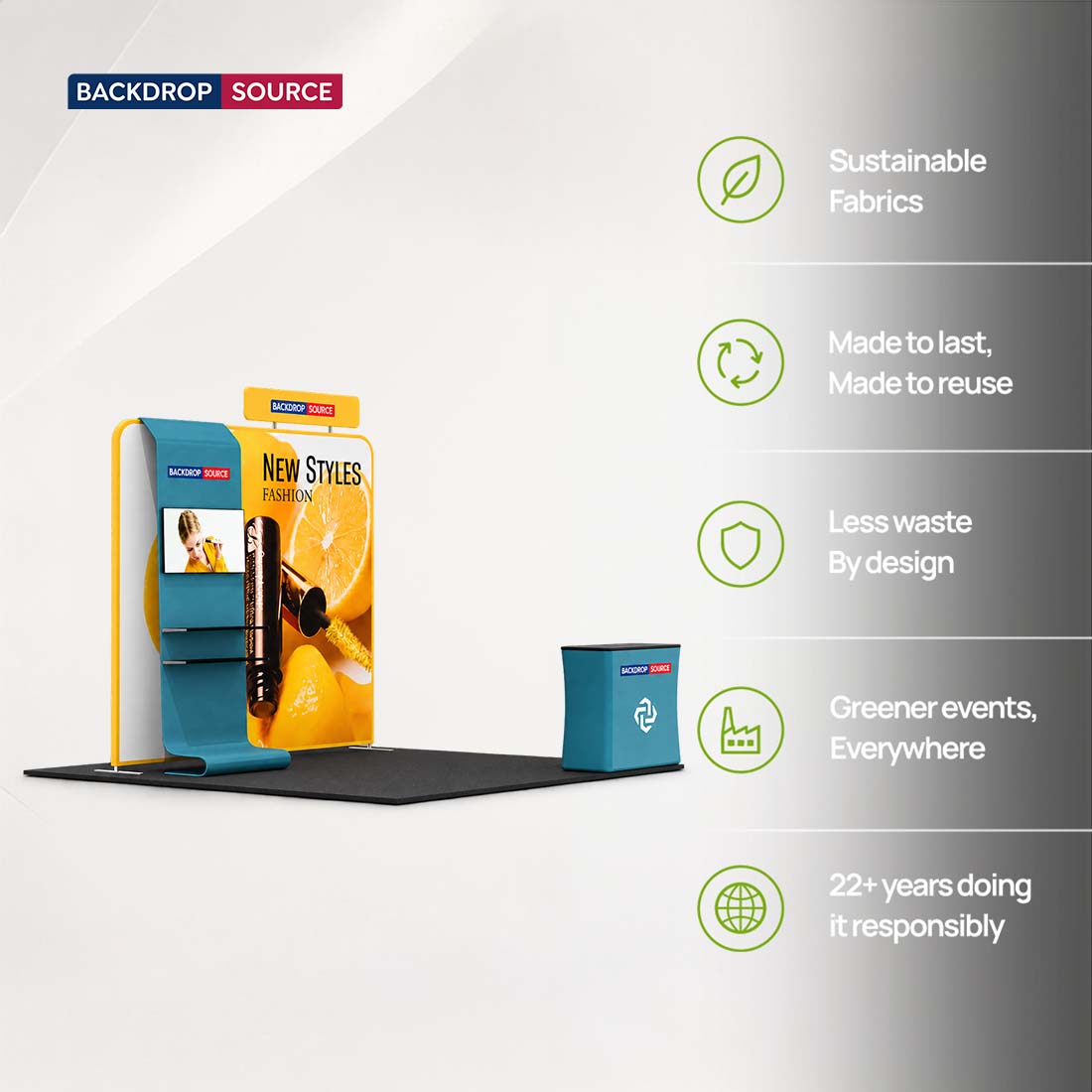 Portable Exhibit Display 10ft x 10ft - Model 16