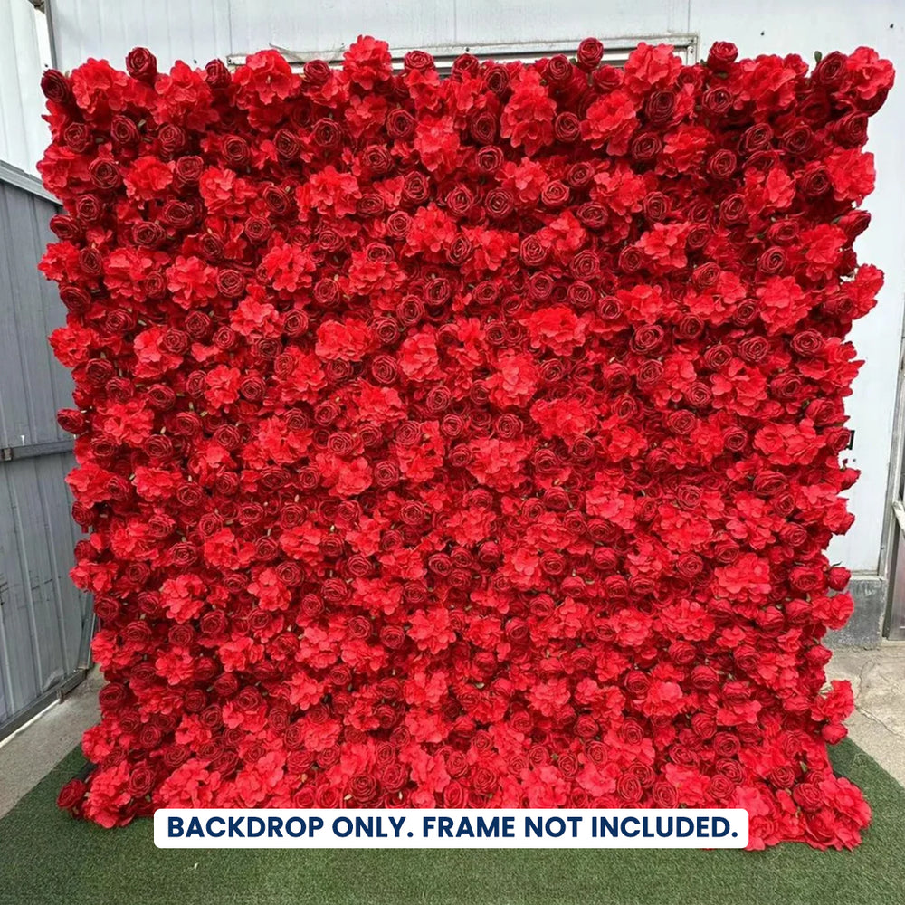 Artificial Floral Event Wall Backdrop - Style 38