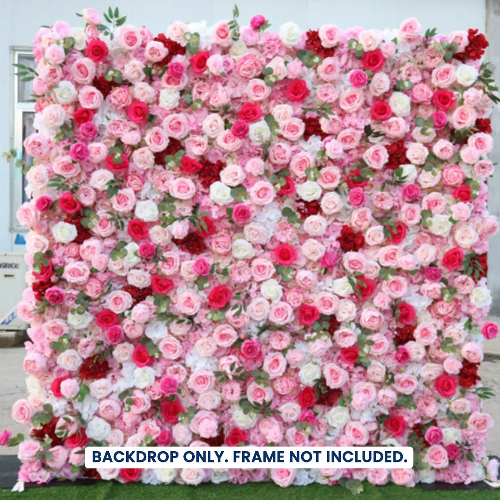 Artificial Floral Event Wall Backdrop - Style 55