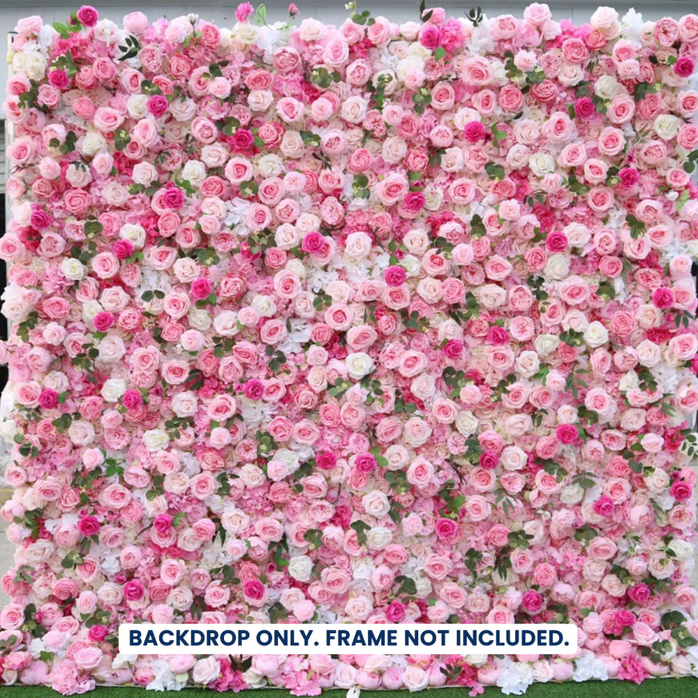 Artificial Floral Event Wall Backdrop - Style 59
