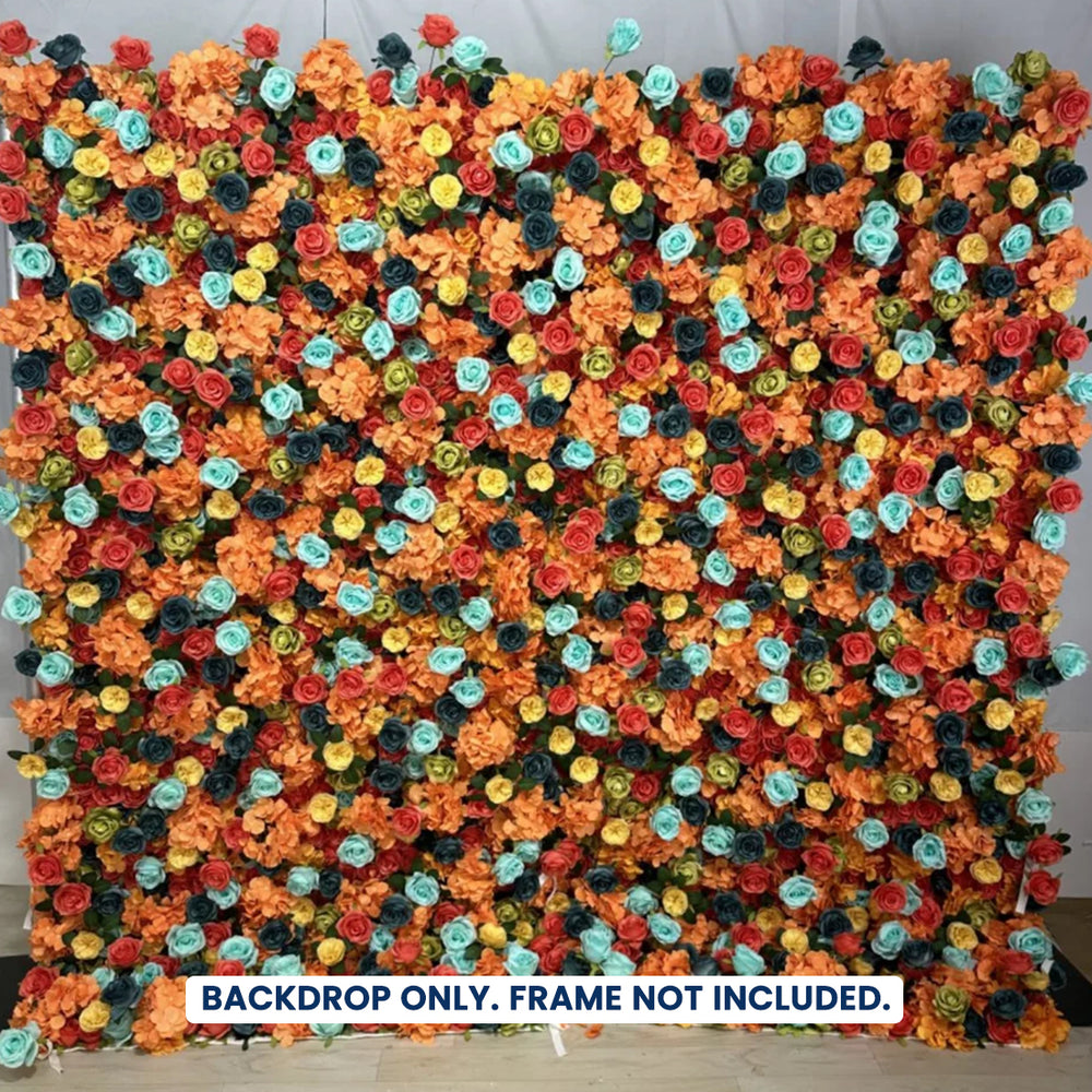 Artificial Floral Event Wall Backdrop - Style 61