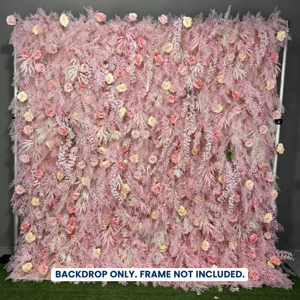Artificial Floral Event Wall Backdrop - Style 71