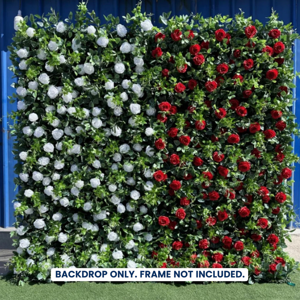 Artificial Floral Event Wall Backdrop - Style 74