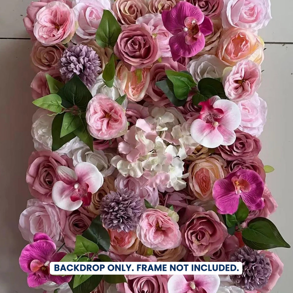 Artificial Floral Event Wall Backdrop - Style 75