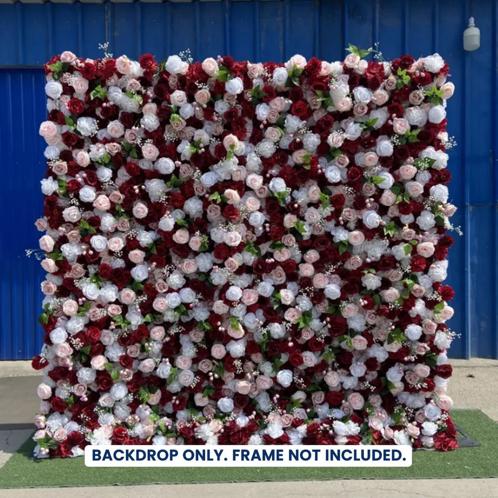 Artificial Floral Event Wall Backdrop - Style 76