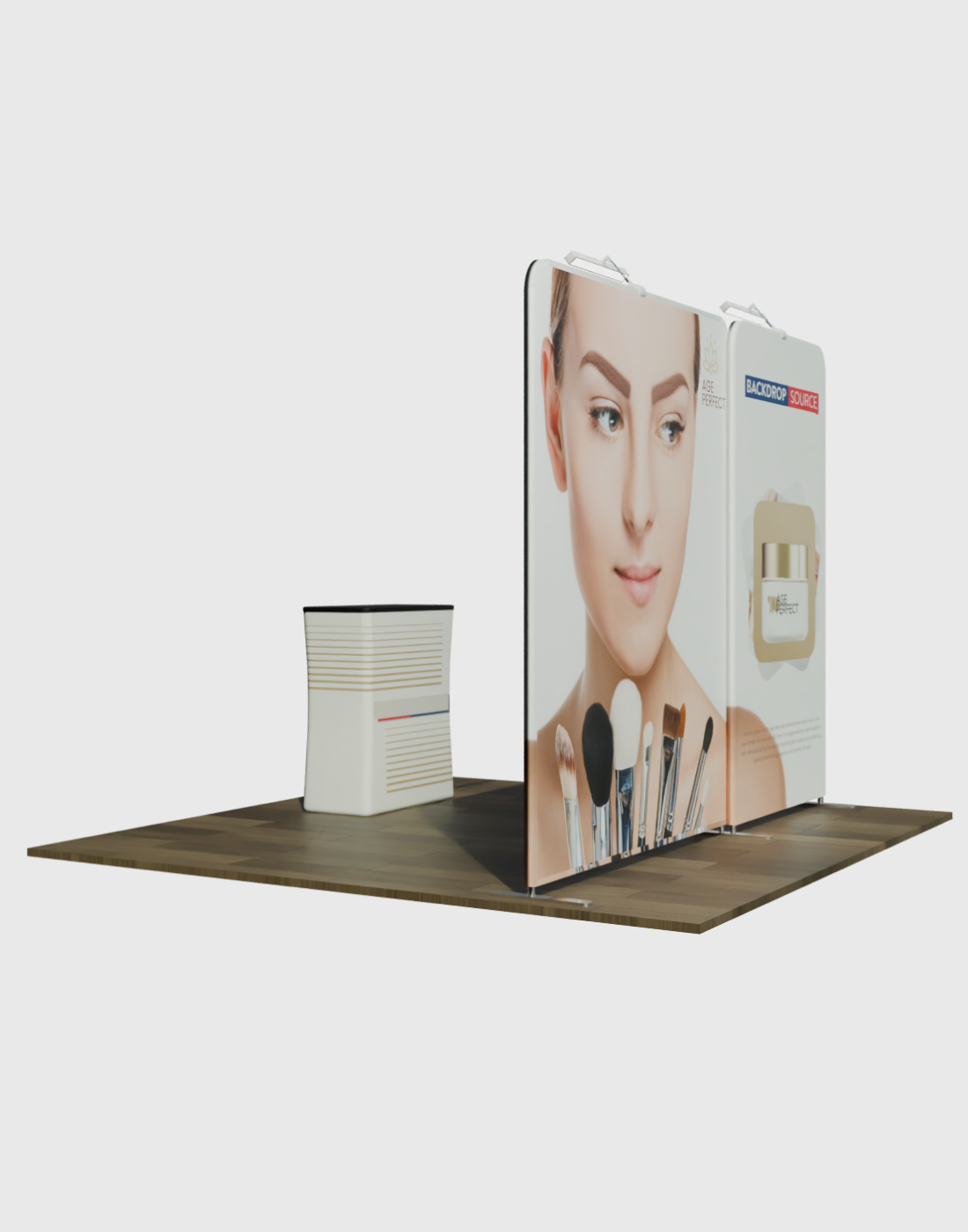 10x10 Portable Exhibit Display – Model 1 | Trade Show USA – Backdropsource