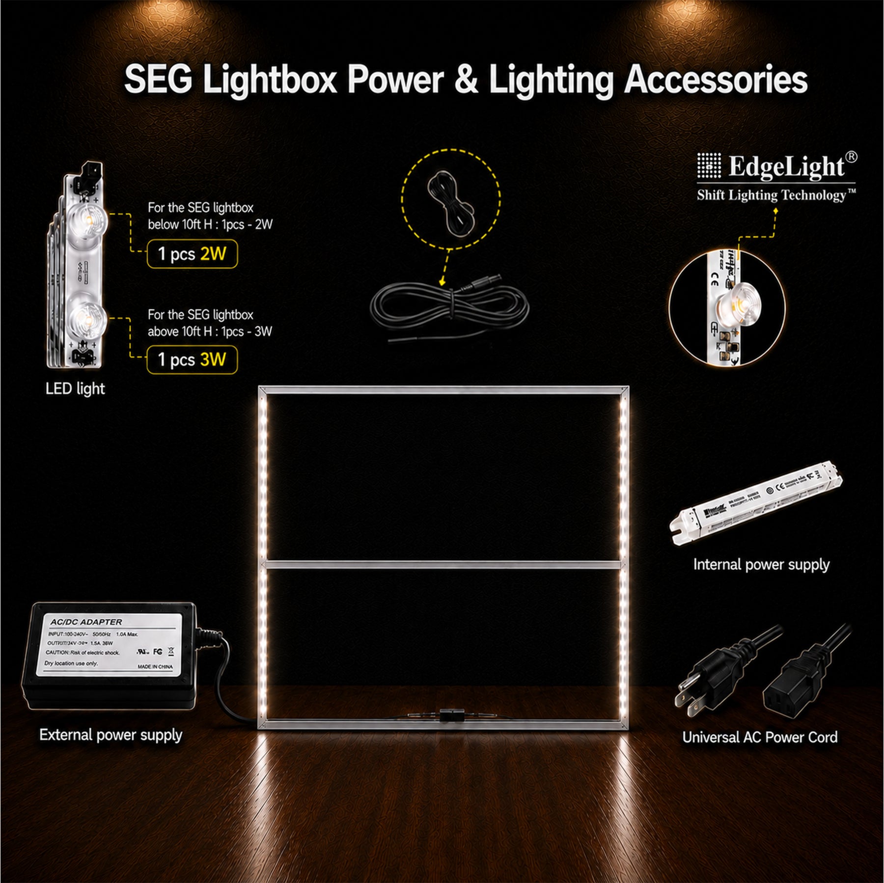 Backlit SEG Fabric Display Frame - 4.7inch Depth Aluminum Profile