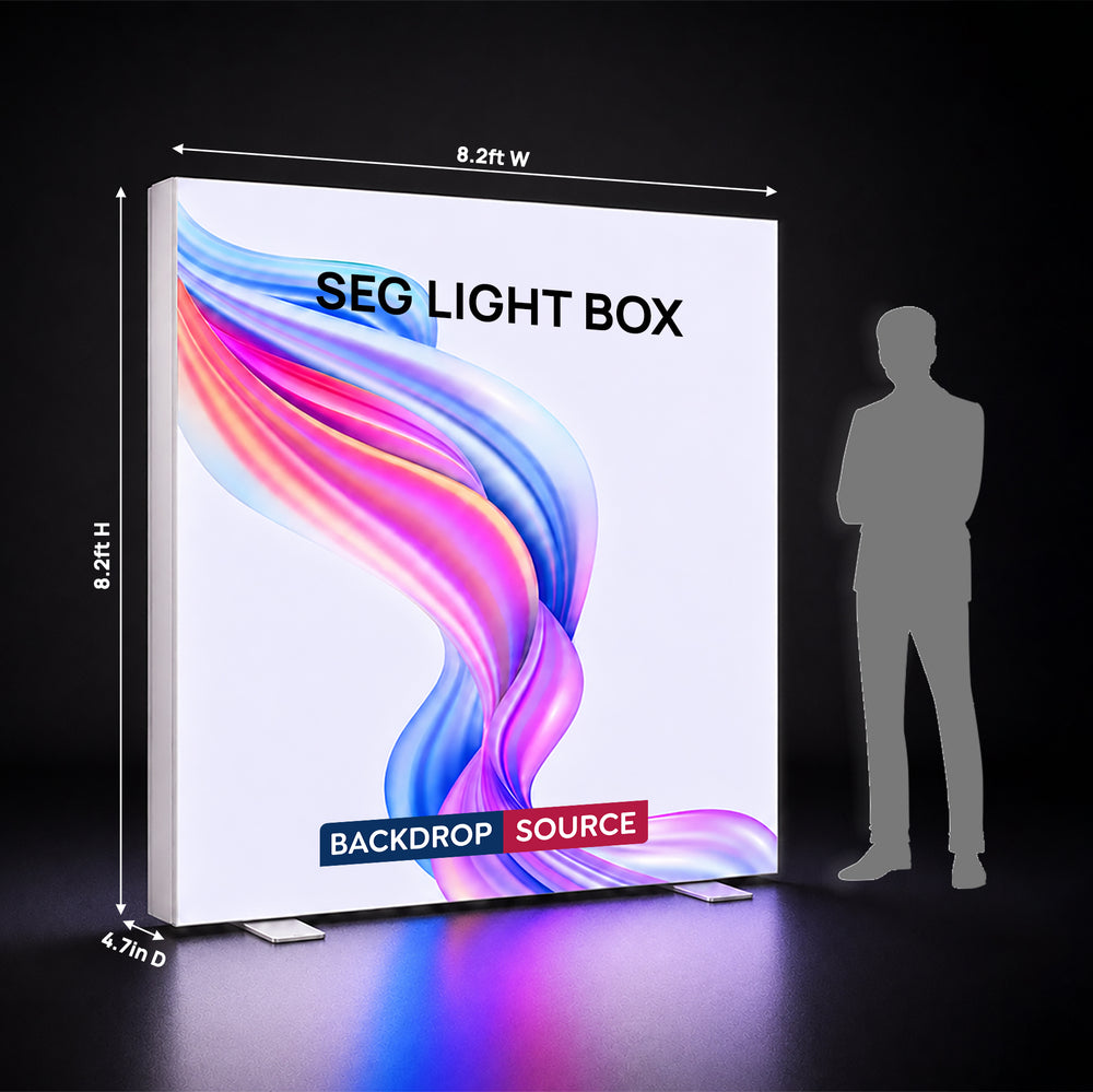 Backlit SEG Fabric Display Frame - 4.7inch Depth Aluminum Profile