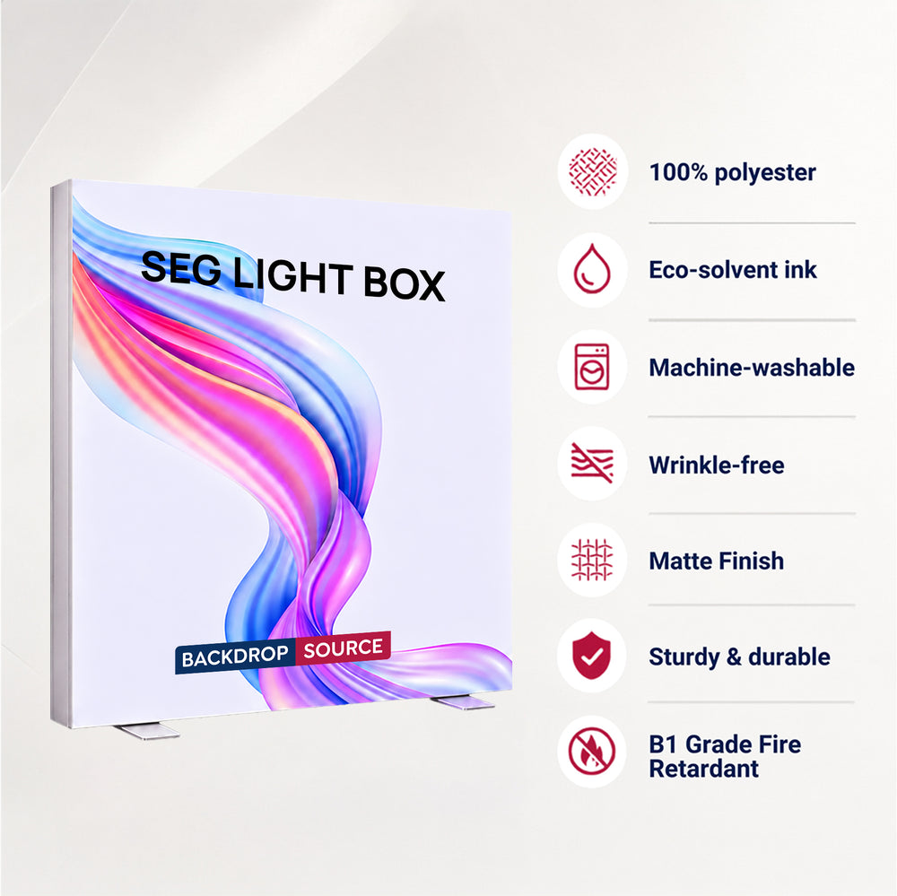 Backlit SEG Fabric Display Frame - 4.7inch Depth Aluminum Profile