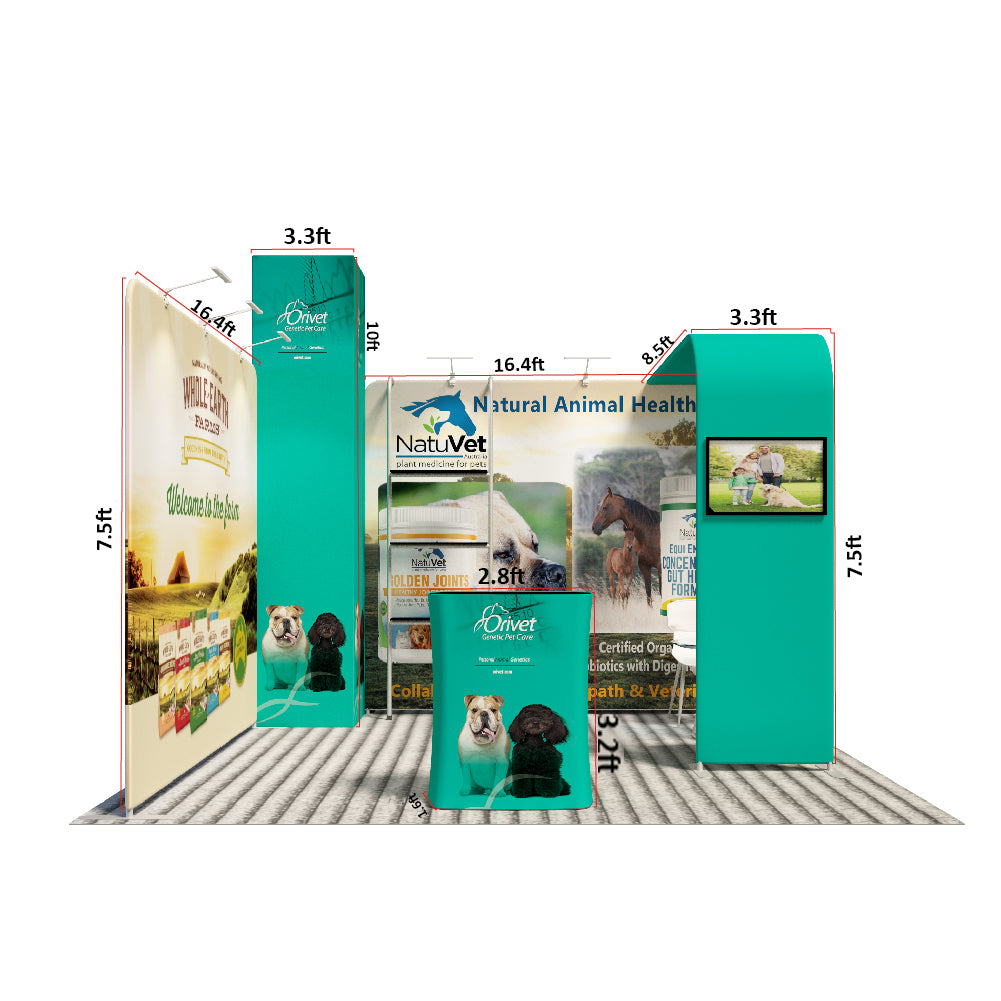 20x20 Modular Booth Kit – Model 01 | Trade Show Exhibit Display USA ...