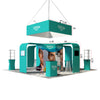 Modular Booth Kits 20ft x 20ft - Model 02 - Backdropsource