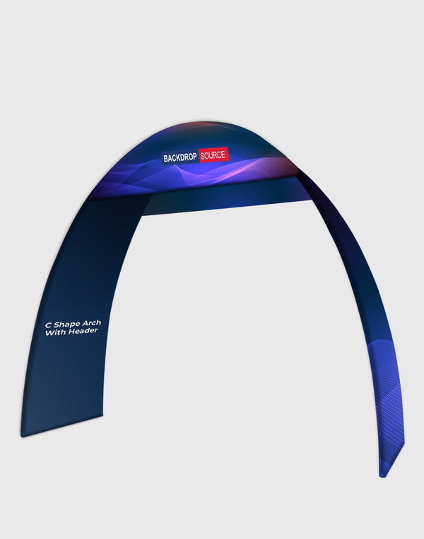 Arco de tela tensada en forma de C - 20 pies