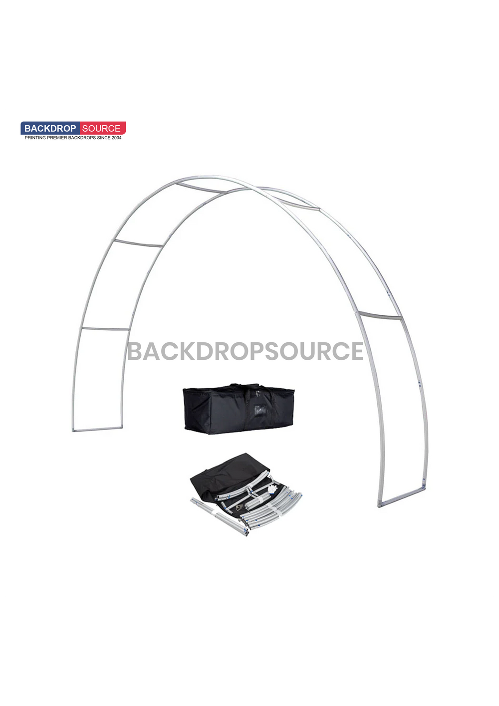 20ft C-Shaped Tension Fabric Arch with Header