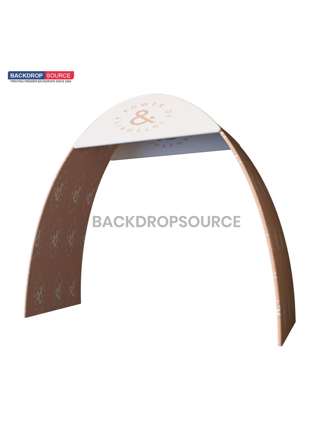 20ft C-Shaped Tension Fabric Arch with Header