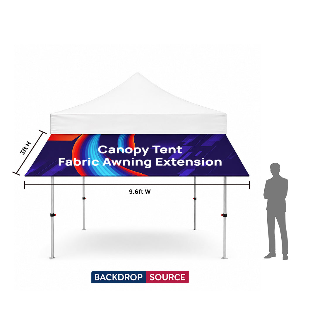 Carpa con dosel personalizada y resistente (6,5 pies x 10 pies)