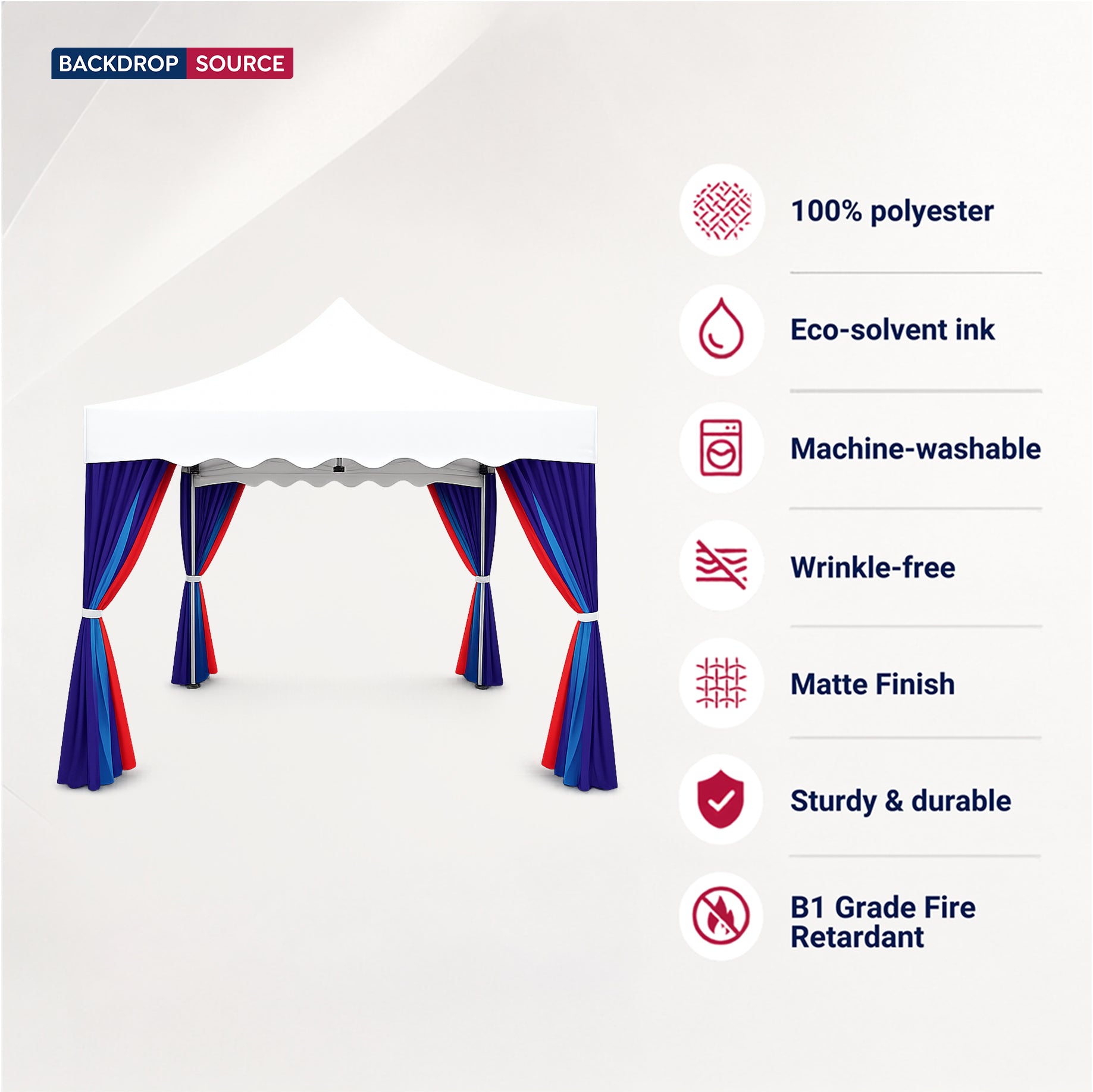 Canopy Tent Fabric Corner Curtains