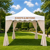 Canopy Tent Fabric Corner Curtains
