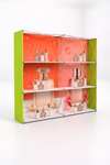 Portable Pop-Up Display Wall with Shelving (Dual-Side Print)