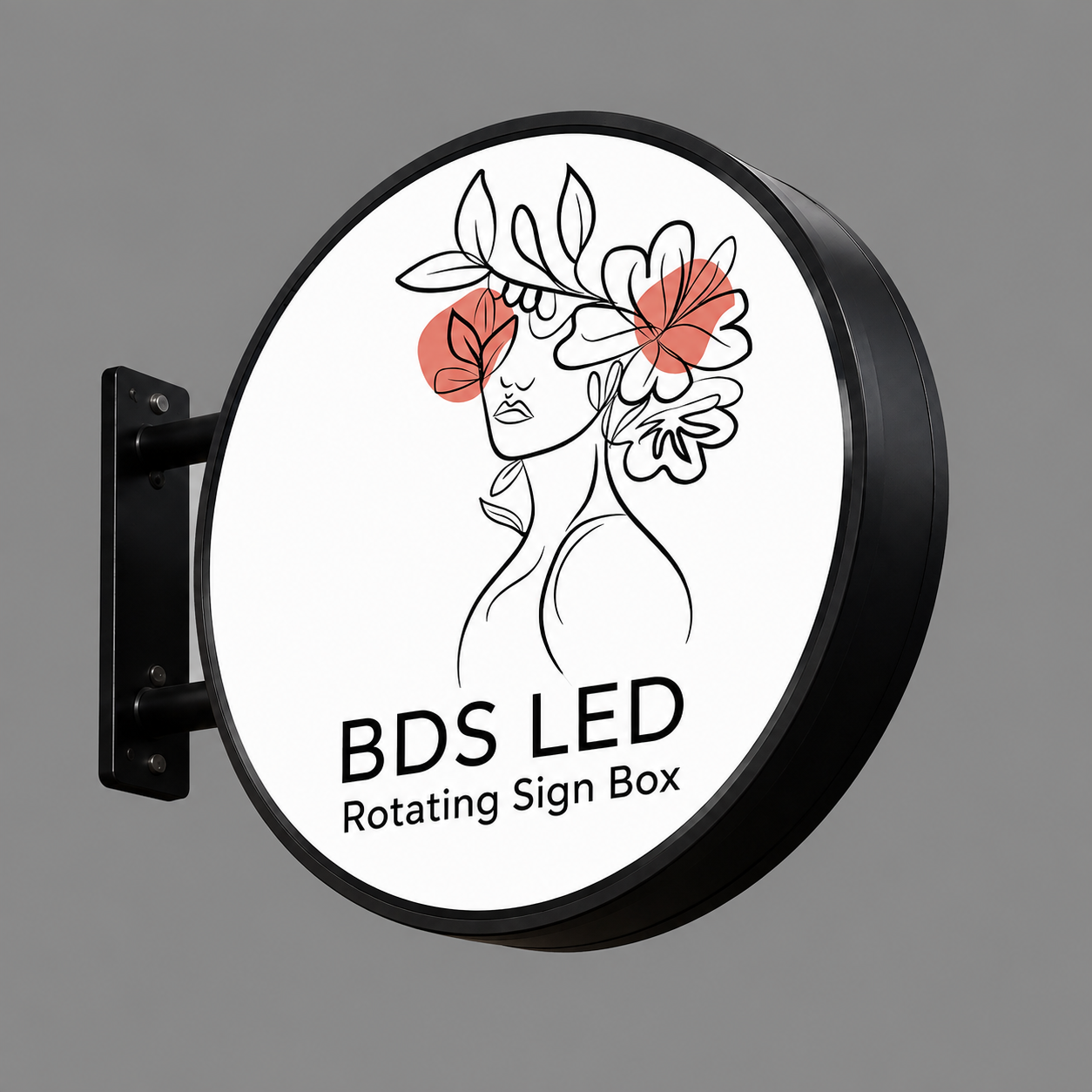 Double-Sided LED Rotating Sign Box