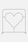Straight Tension Fabric Media Wall – Heart Cutout